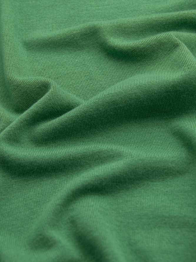 Męski sweter klasyczny z wiskozą BASIC z okrągłym dekoltem – zielony V13 OM-SWBS-0106 - XXL