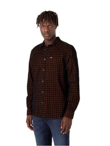 Wrangler Koszula - Regular fit - w kolorze brązowym rozmiar: XXL