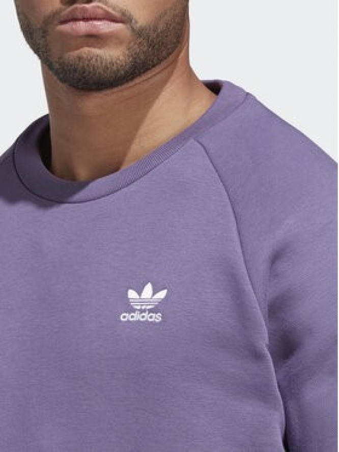 adidas Bluza Trefoil Essentials Crewneck Sweatshirt IA4824 Fioletowy Regular Fit