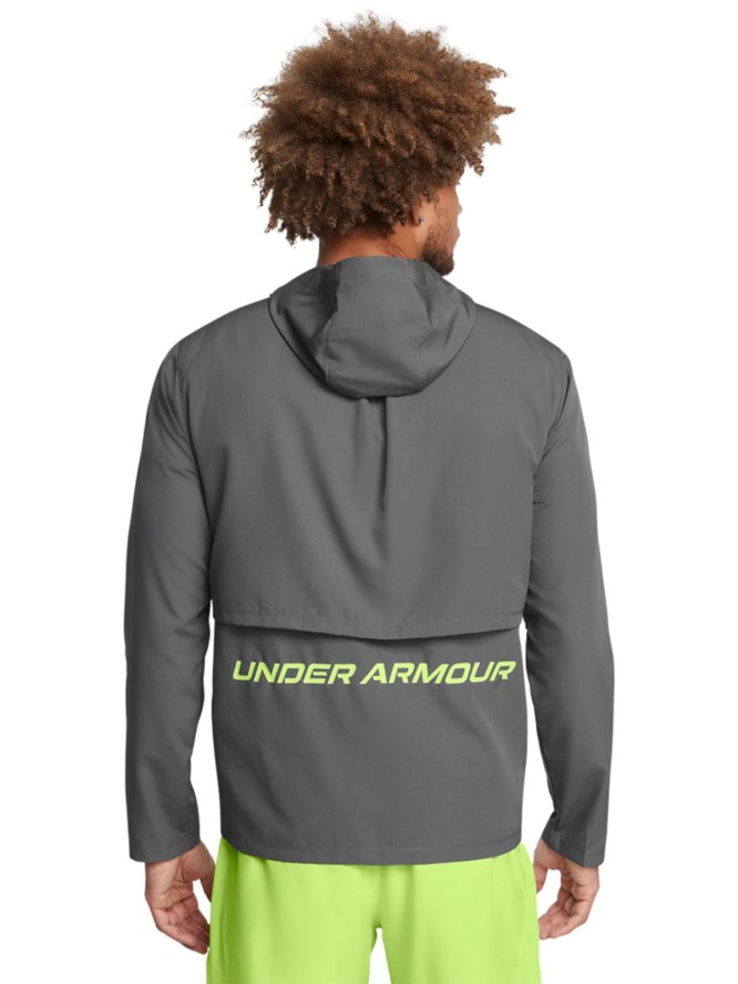 Kurtka do biegania męska Under Armour UA Storm Run Hooded Jacket - szara