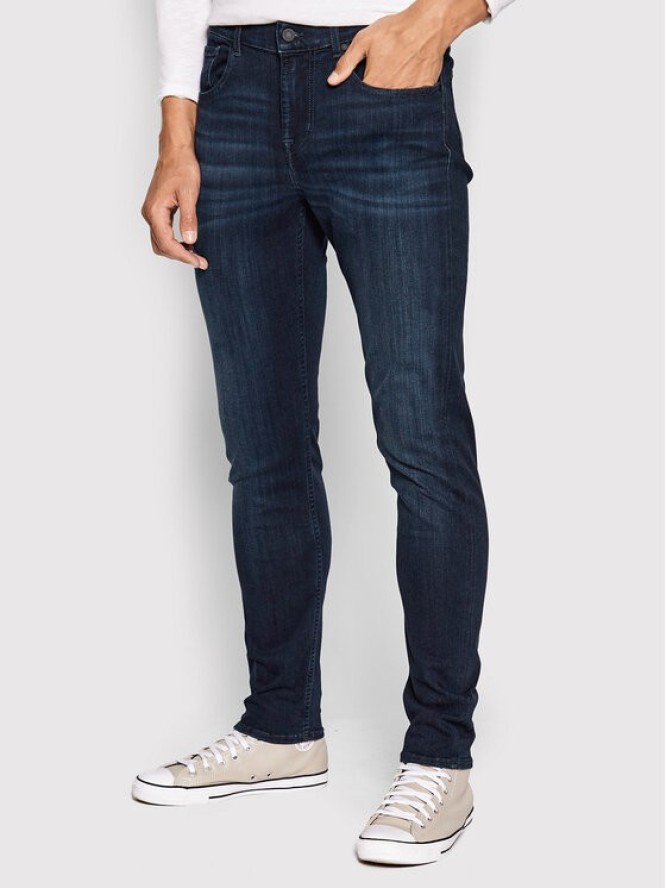 7 For All Mankind Jeansy Luxe Performance Plus JSMXA230IP Granatowy Slim Fit