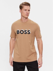 Boss T-Shirt Tiburt 427 50506923 Beżowy Regular Fit