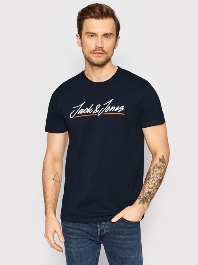 Jack&Jones T-Shirt Tons 12205107 Granatowy Regular Fit