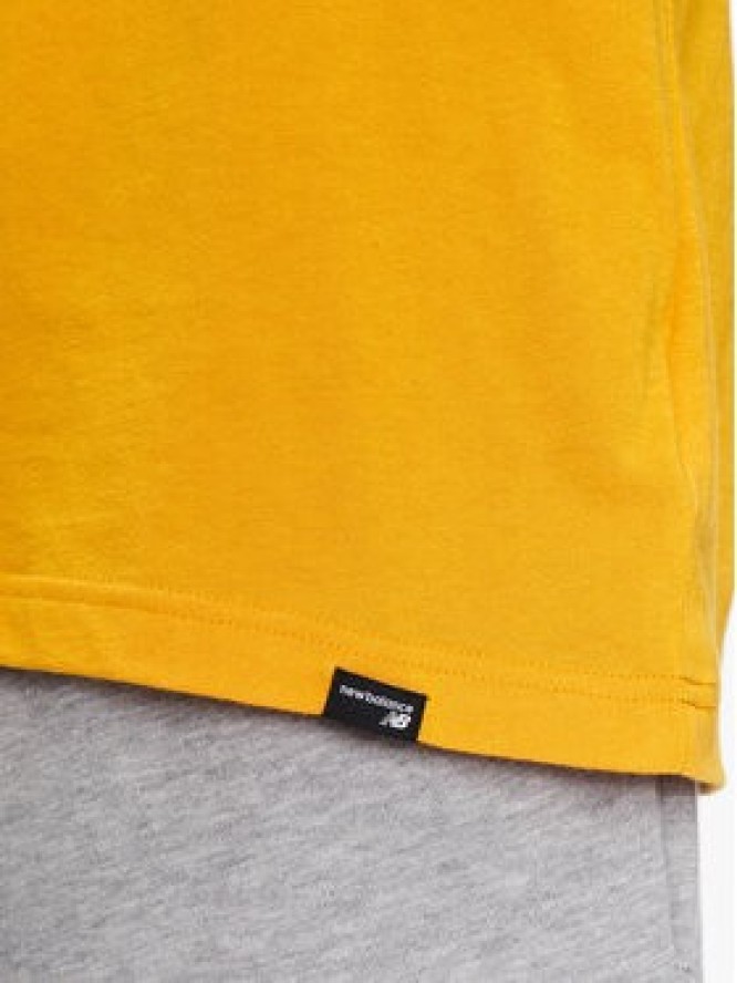 New Balance T-Shirt Sport Seasonal Graphic MT31904 Żółty Relaxed Fit