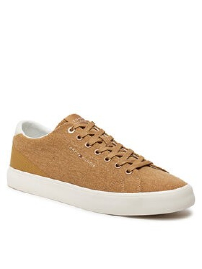 Tommy Hilfiger Tenisówki Th Hi Vulc Low Summer Cvs FM0FM05056 Khaki