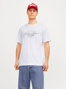 Jack&Jones T-Shirt Erris 12256799 Biały Standard Fit