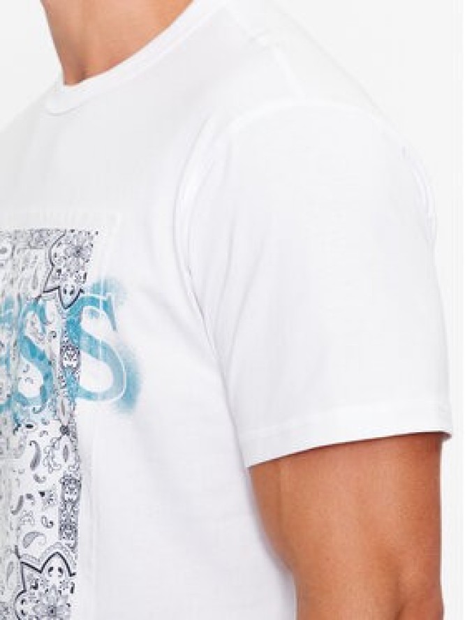 Guess T-Shirt M3BI84 K8FQ4 Biały Regular Fit