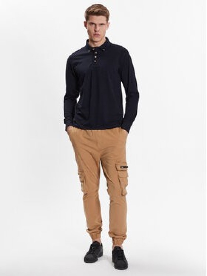 Brave Soul Longsleeve MLT-412LINCOLNL Granatowy Regular Fit