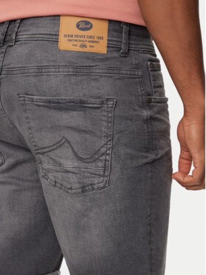 Petrol Industries Szorty jeansowe M-1040-SHO002 Szary Slim Fit