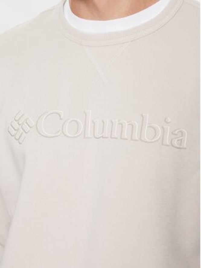 Columbia Bluza M Logo Fleece Crew Brązowy Regular Fit