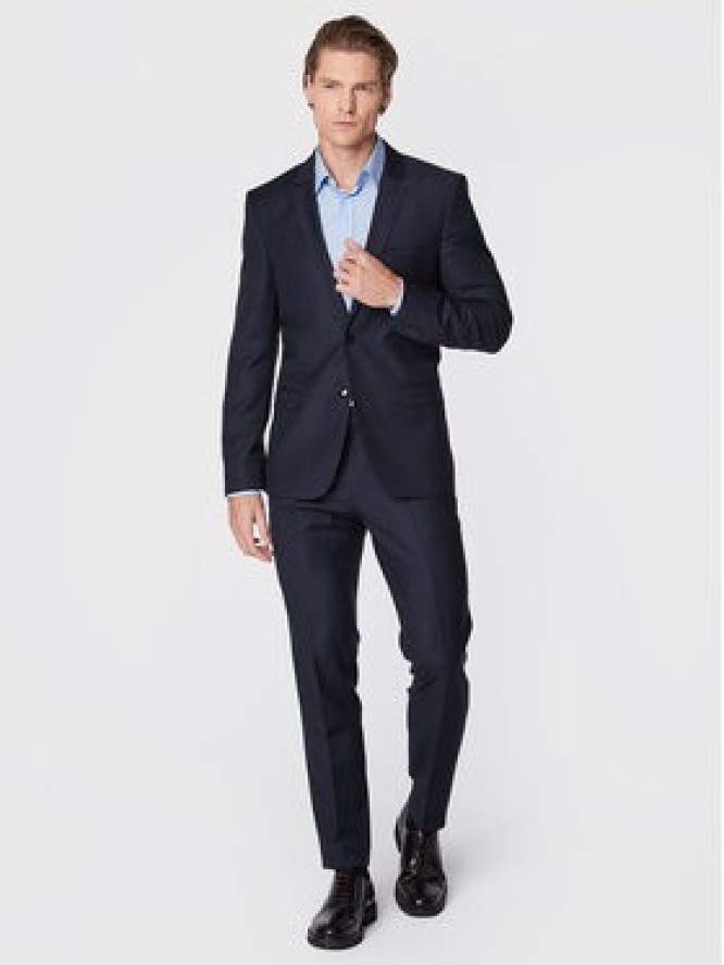 Hugo Koszula Elisha02 50479396 Niebieski Extra Slim Fit