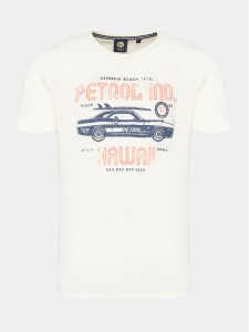 Petrol Industries T-Shirt M-1040-TSR604 Szary Regular Fit