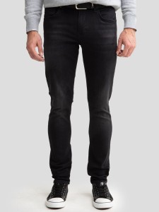 Spodnie jeans męskie skinny czarne Deric 950