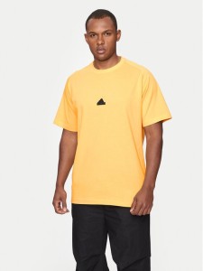 adidas T-Shirt Z.N.E. IR5238 Żółty Loose Fit