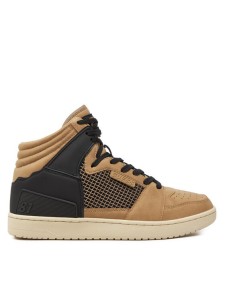 Guess Sneakersy Sava Mid FMTSAM FAB12 Brązowy