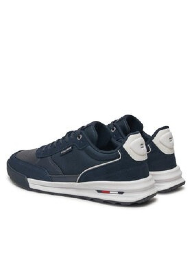 Tommy Hilfiger Sneakersy Retro Runner Mix Rwb FM0FM05371 Granatowy