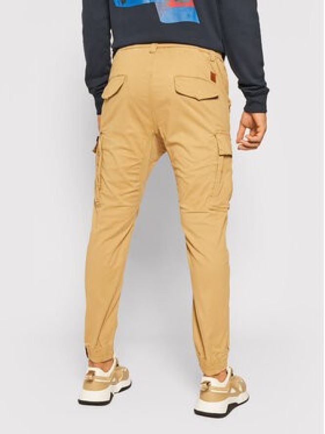 Alpha Industries Joggery Airman 188201 Beżowy Tapered Fit