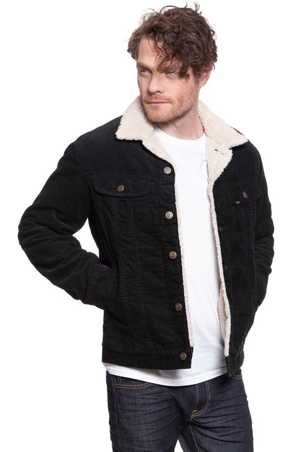 KURTKA ZIMOWA LEE SHERPA JACKET BLACK L87AQM01