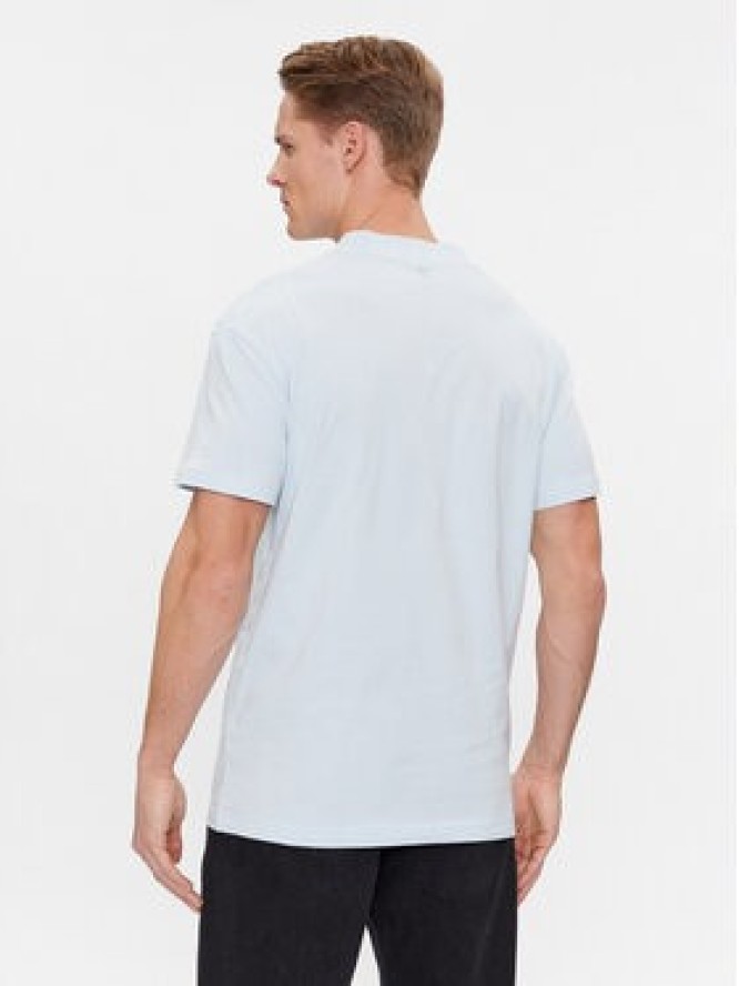 Calvin Klein Jeans T-Shirt Logo Repeat J30J324668 Błękitny Regular Fit