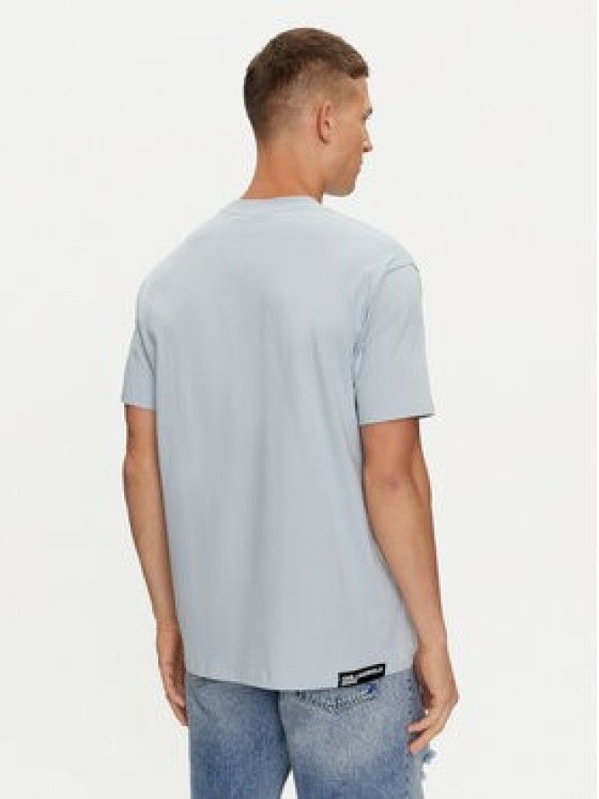 Karl Lagerfeld Jeans T-Shirt 241D1705 Niebieski Regular Fit
