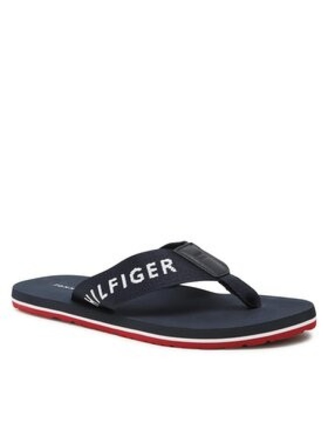 Tommy Hilfiger Japonki Print Beach Sandal FM0FM04618 Granatowy