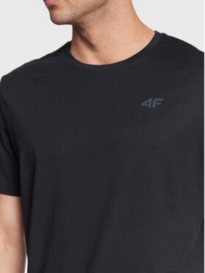 4F T-Shirt H4Z22-TSM352 Granatowy Regular Fit