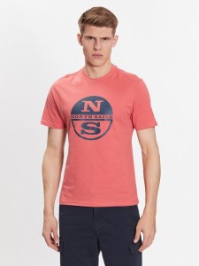 North Sails T-Shirt 692837 Czerwony Regular Fit