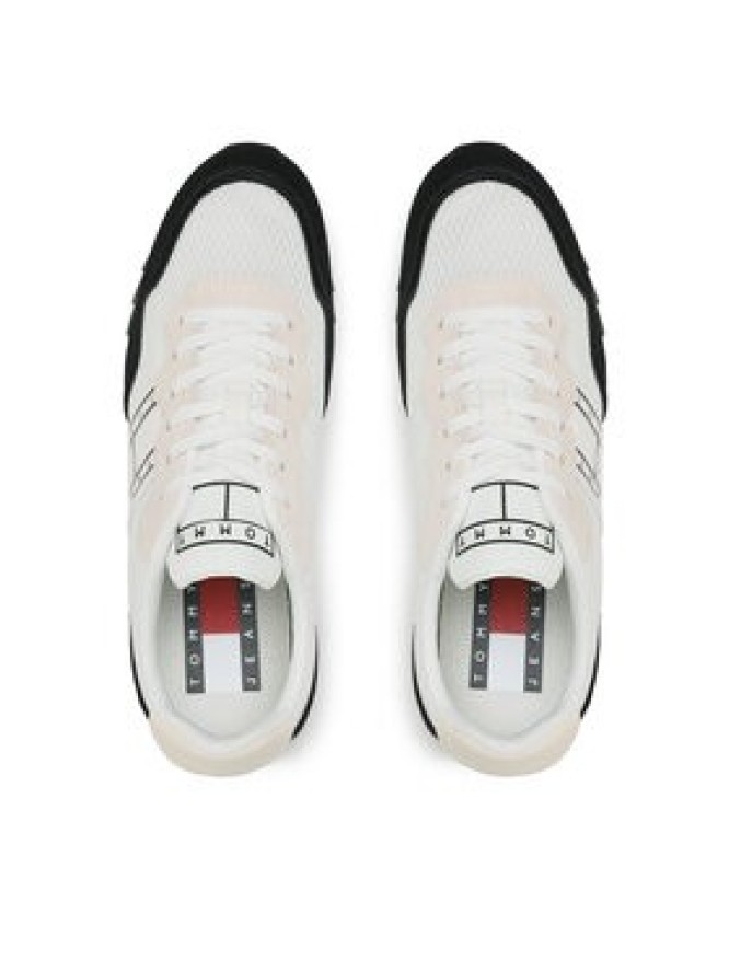 Tommy Jeans Sneakersy Runner Mix Material EM0EM01167 Czarny