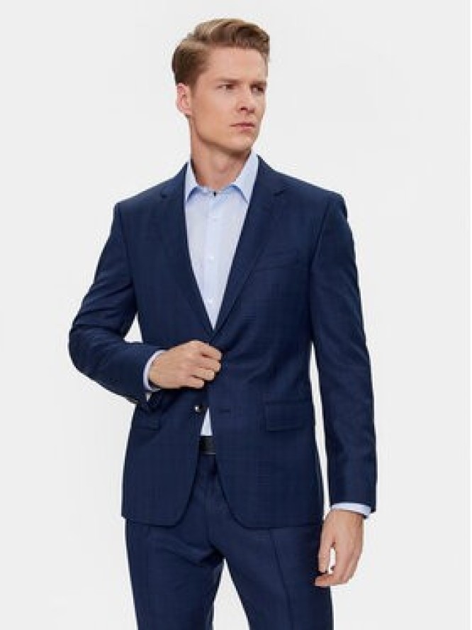 Boss Garnitur H-Huge 50509502 Granatowy Slim Fit