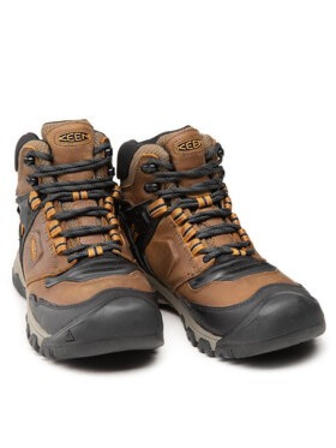 Keen Trekkingi Ridge Flex Mid Wp M 1025666 Brązowy