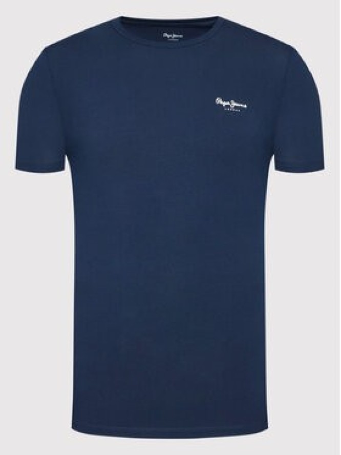 Pepe Jeans T-Shirt Original Basic 3 N PM508212 Granatowy Slim Fit