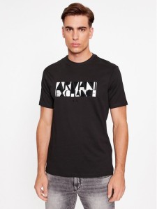 Armani Exchange T-Shirt 6RZTJC ZJBYZ 1200 Czarny Regular Fit