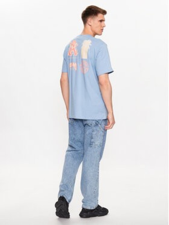 adidas T-Shirt Graphic Glide T-Shirt IC5750 Błękitny Loose Fit