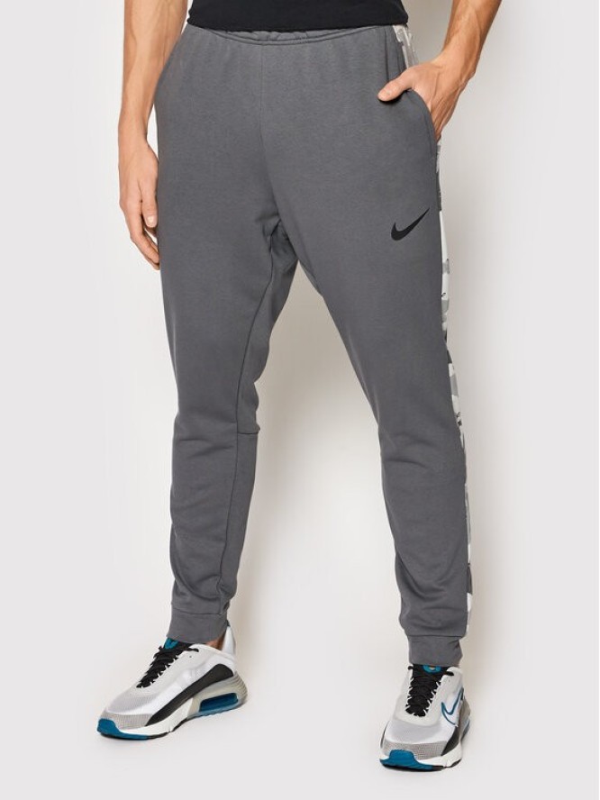 Nike Spodnie dresowe Dri-Fit DD1731 Szary Standard Fit