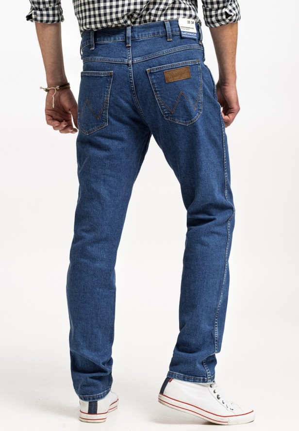 WRANGLER GREENSBORO MĘSKIE SPODNIE JEANSOWE JEANSY DŻINSY FRIDAY BLUES W15QHR47A