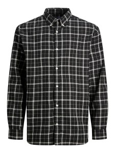 Jack & Jones Koszula "Cozy" - Slim fit - w kolorze czarno-białym rozmiar: S
