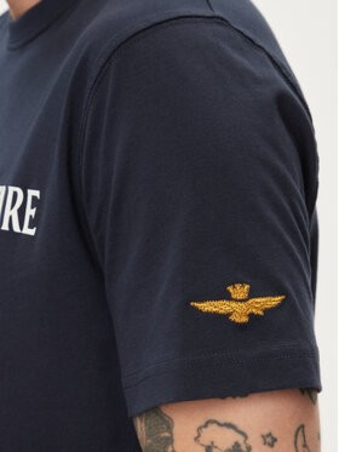 Aeronautica Militare T-Shirt 241TS2218J641 Granatowy Regular Fit