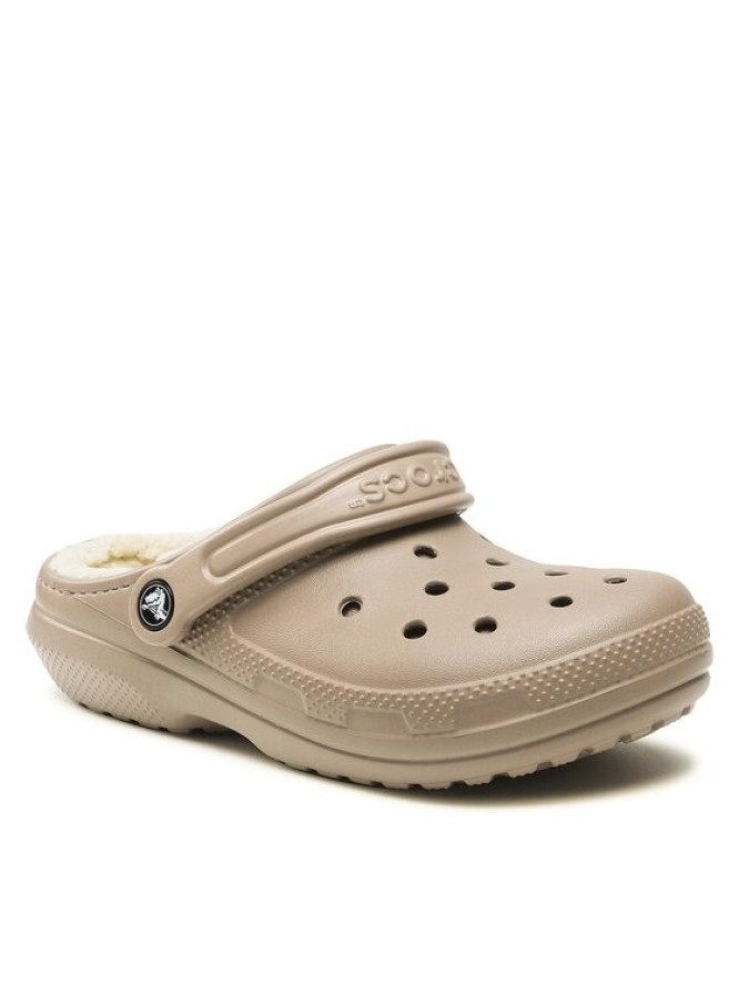 Crocs Klapki Crocs Classic Lined Clog 203591 Beżowy