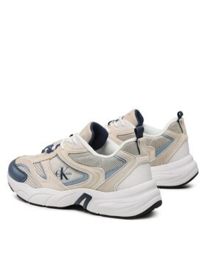 Calvin Klein Jeans Sneakersy Retro tennis Su-Mesh YM0YM00589 Beżowy