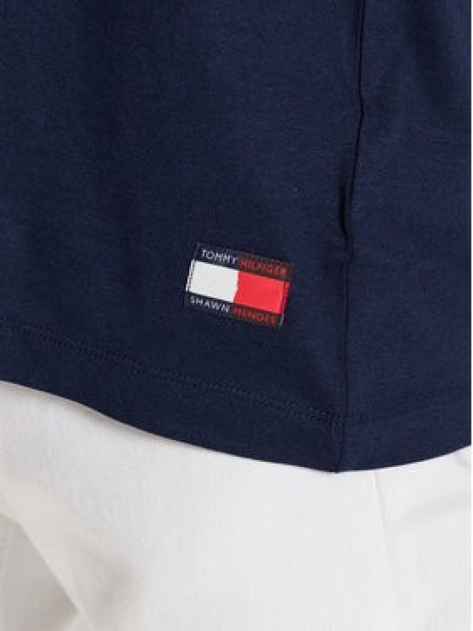 Tommy Hilfiger T-Shirt Archive MW0MW31189 Granatowy Relaxed Fit