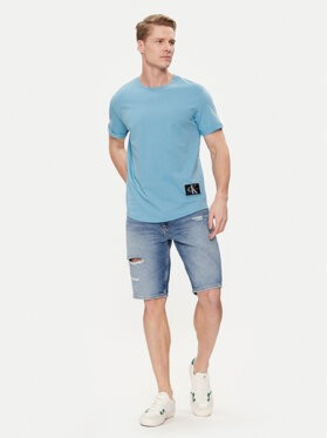 Calvin Klein Jeans T-Shirt J30J323482 Niebieski Regular Fit