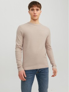 Jack&Jones Sweter Marcus 12236766 Beżowy Regular Fit