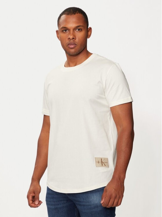 Calvin Klein Jeans T-Shirt J30J323482 Écru Regular Fit