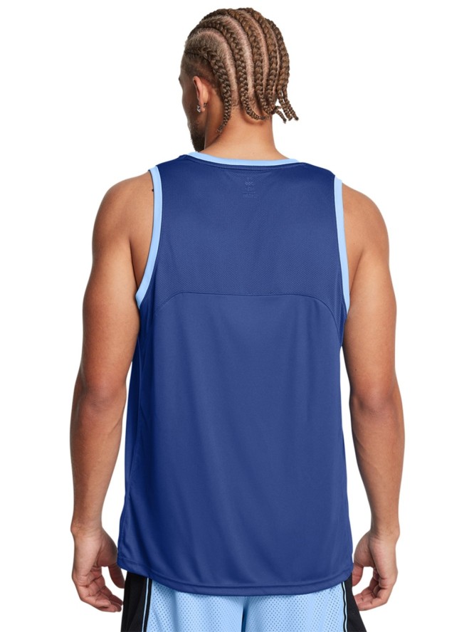 Tank top do koszykówki męski Under Armour UA Baseline Performance Tank - niebieski