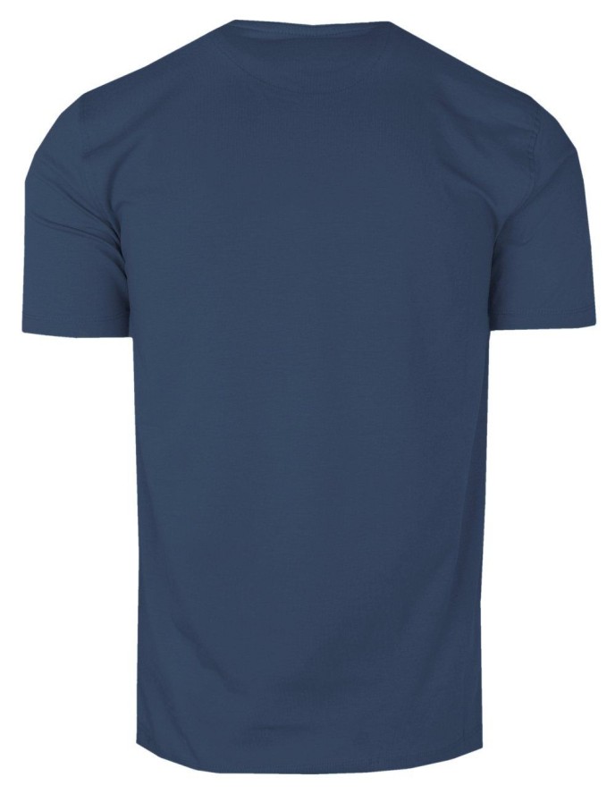 Męski T-Shirt z Nadrukiem - QUICKSIDE - Granatowa