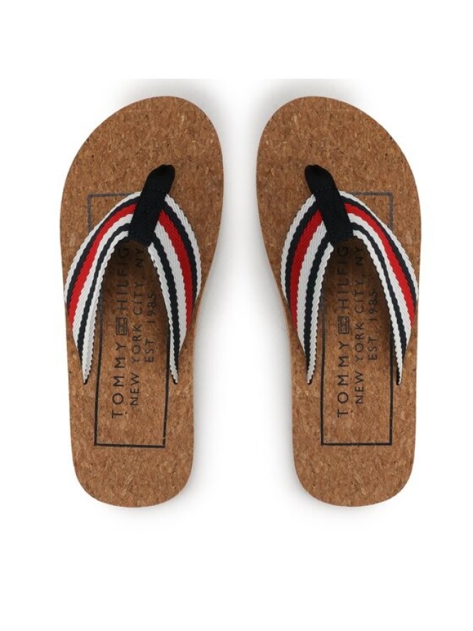 Tommy Hilfiger Japonki Cork Beach Sandal FM0FM04475 Kolorowy