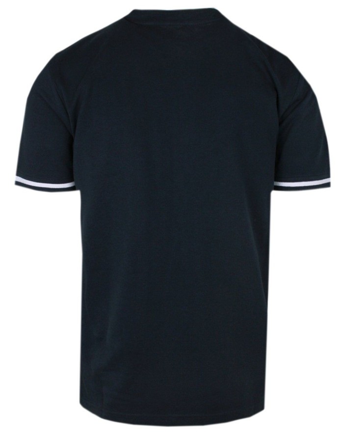 Męska Koszulka (T-Shirt) na Guziki - Pako Jeans - Granatowa