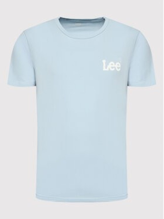 Lee T-Shirt Wobbly Logo L65QAIUY 112145361 Niebieski Regular Fit