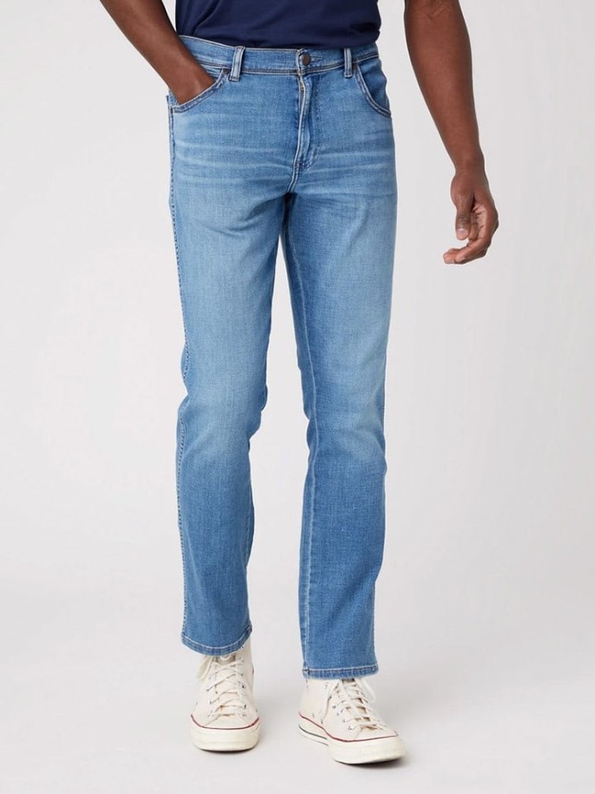 Wrangler Dżinsy "Texas Slim The Story" - Slim fit - w kolorze błękitnym rozmiar: W30/L34