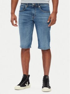 Pepe Jeans Szorty jeansowe Cash PM801081 Niebieski Straight Fit